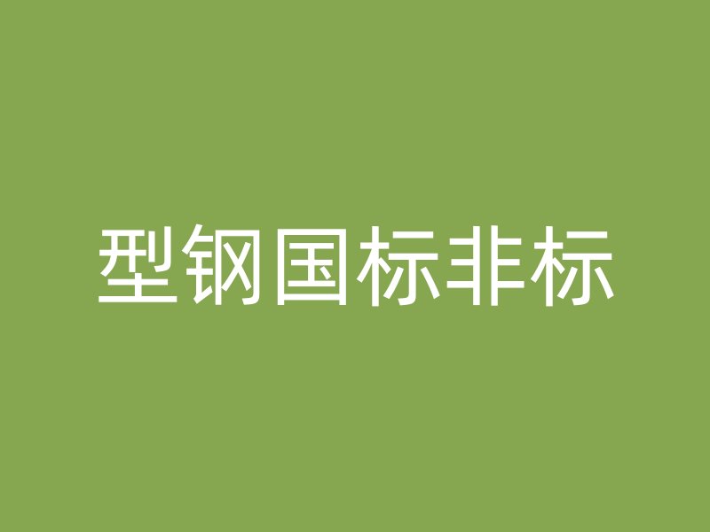 型鋼國(guó)標(biāo)非標(biāo)